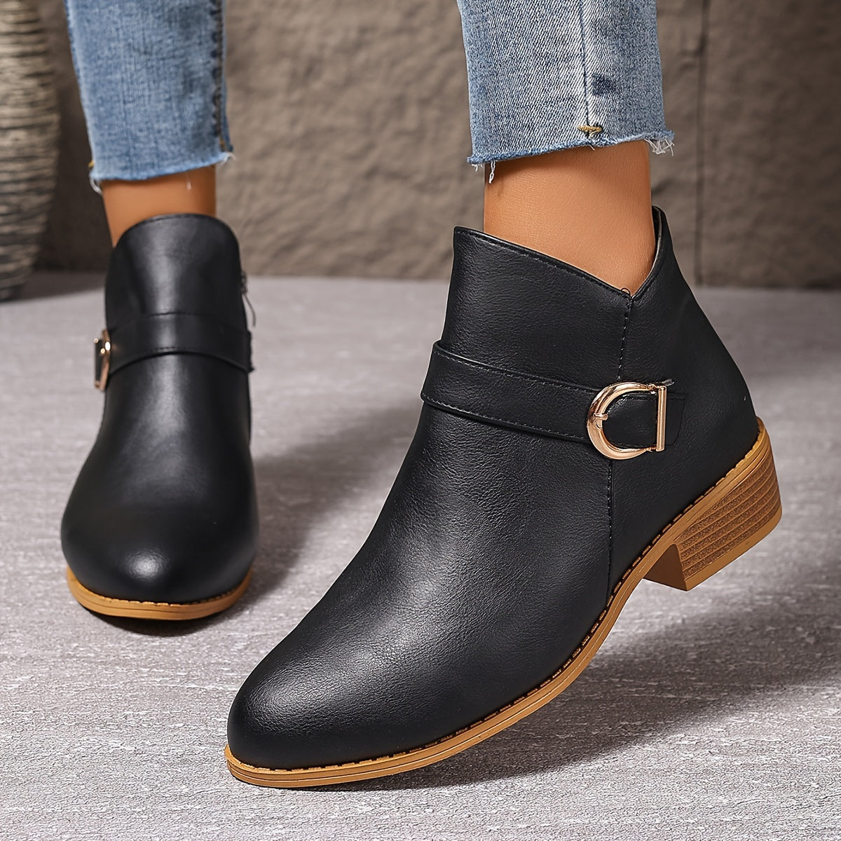 Amélina™ – Bequeme Stiefel mit Schnalle für empfindliche Füße