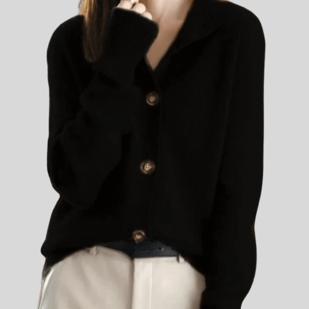 Claire | Kaschmir Cardigan im Retro-Stil