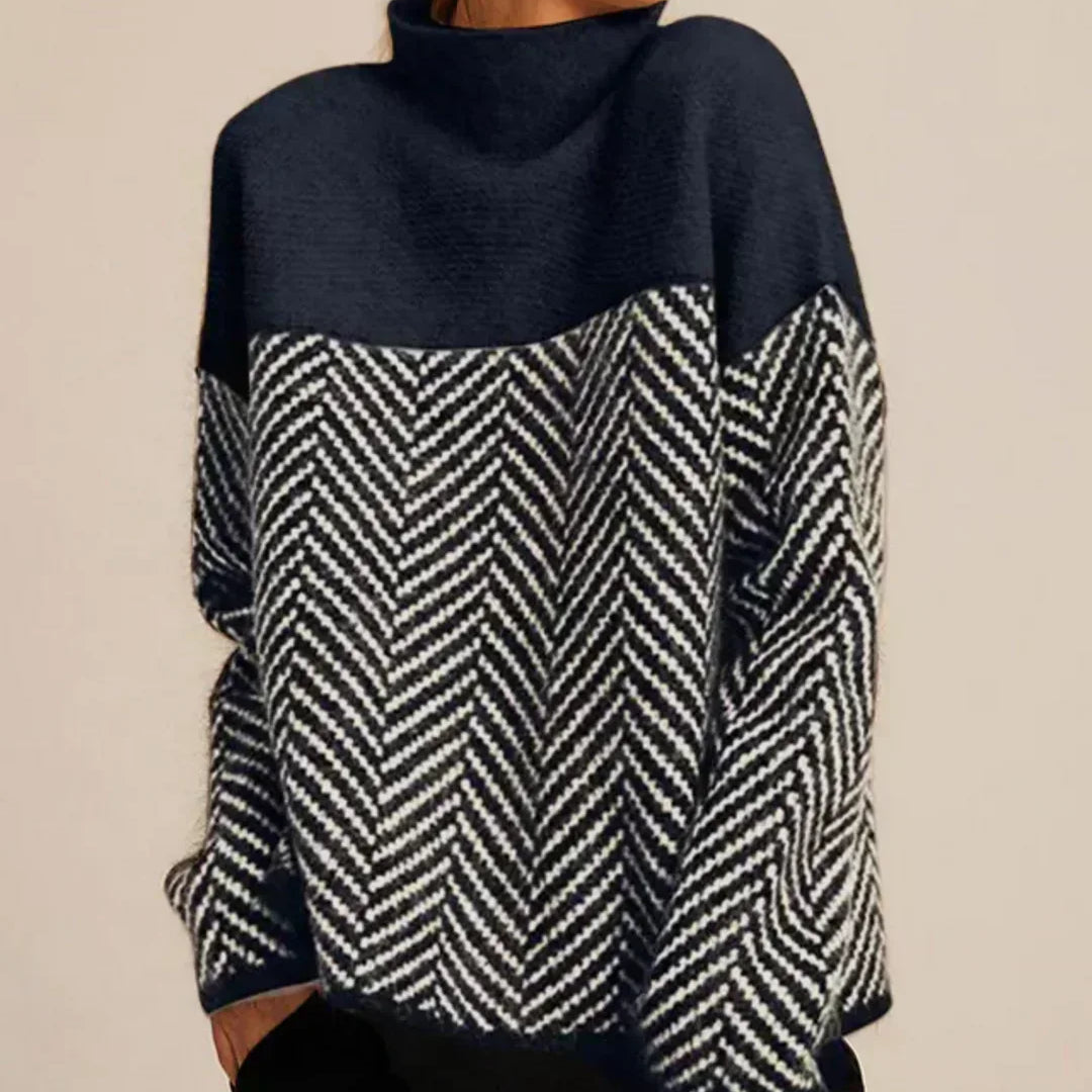 Norah | Pullover aus Baumwolle mit Stehkragen