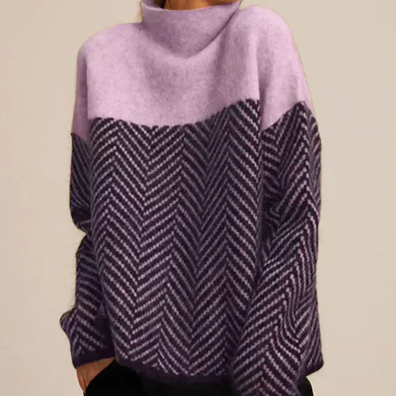 Norah | Pullover aus Baumwolle mit Stehkragen