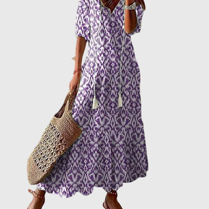 Amalia | Vintage Boho Maxikleid für den Sommer
