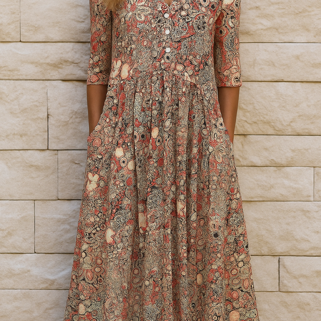 Harlow | Elegantes Kleid mit V-Ausschnitt