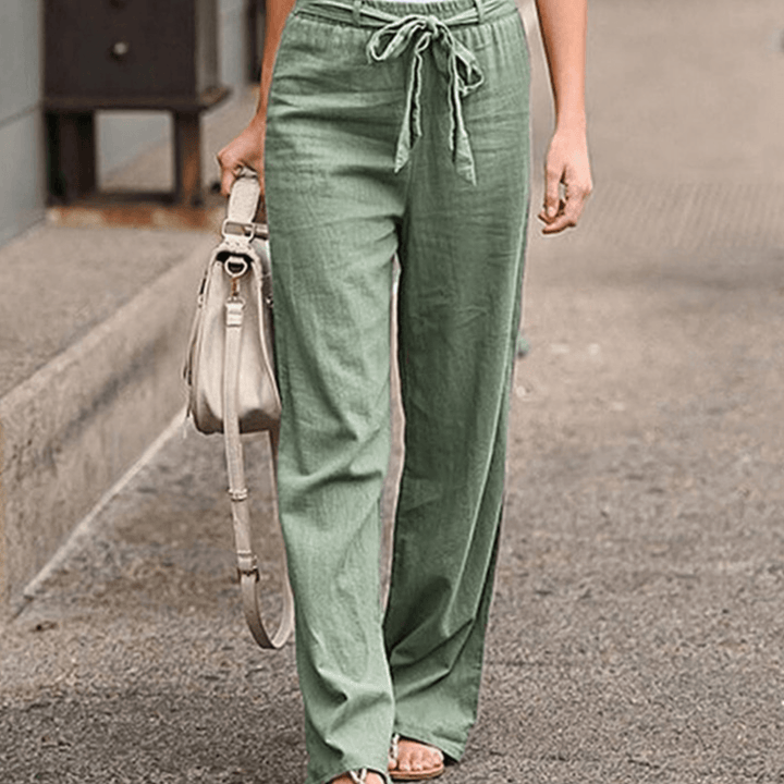 Joleen - Damen Freizeitpants mit Kordelzug und elastischem Bund