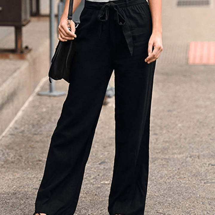 Joleen - Damen Freizeitpants mit Kordelzug und elastischem Bund