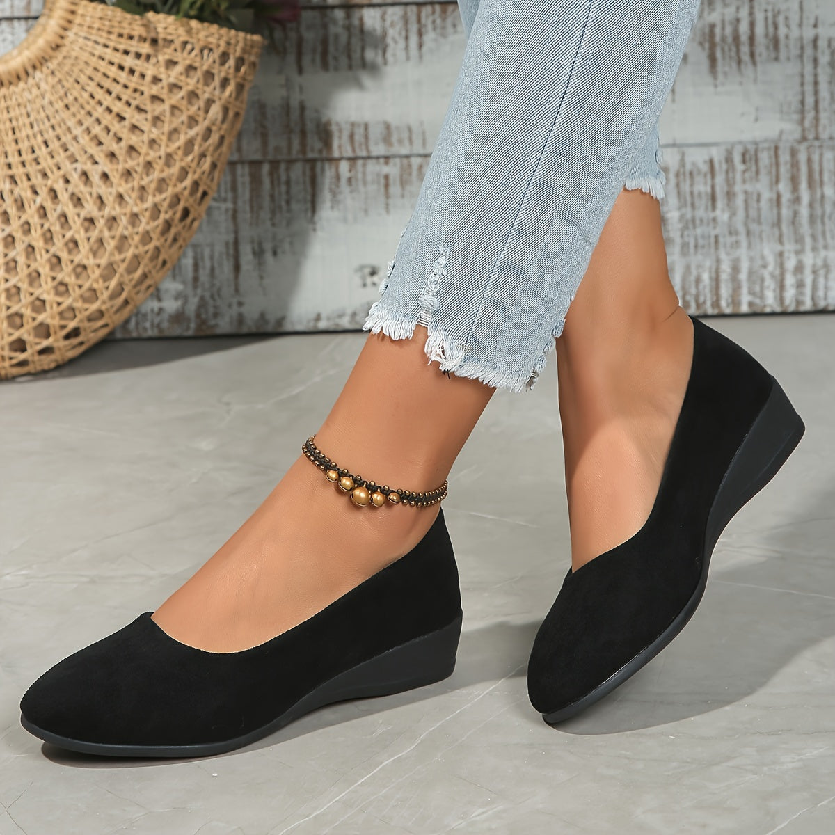 Éliane™ – Bequeme Ballerinas mit Keilabsatz