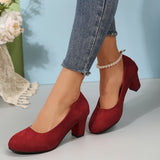 Laure™ – Pumps mit breiter Spitze und stabilem Absatz für schmerzfreien Komfort