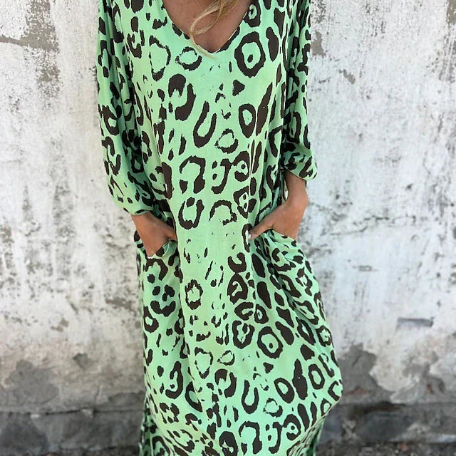 Jessa - Maxikleid Leopard