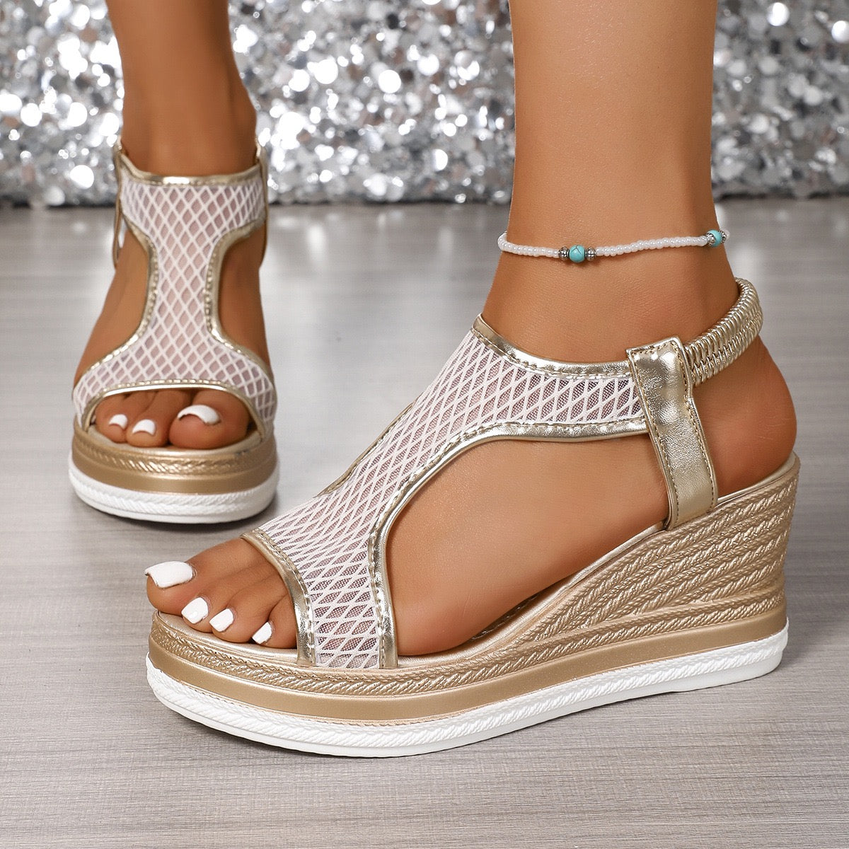 Émiline | Wedge Sandale